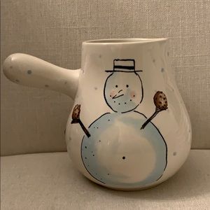 Rae Dunn snowman cocoa pot